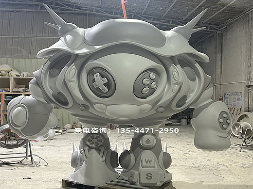 香港潮流展厅形象活动摆件源头工厂定制大型机器人雕塑