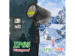 冷色调圣诞节雪花氛围灯三维渲染合成案例