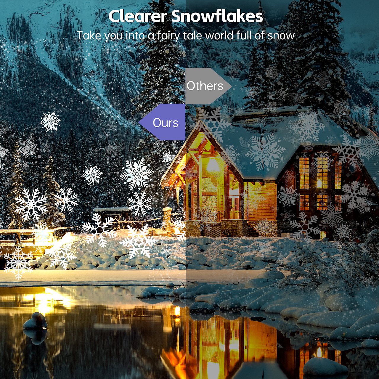 暖色调圣诞节雪花氛围灯三维渲染合成案例（图ZMzg4MjE2NzEy） - 产品 - 站酷设计师楚丶墨原创素材 - 站酷ZCOOL