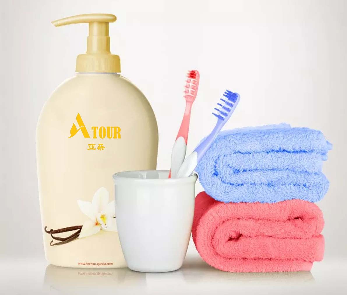 酒店洗浴用品展示