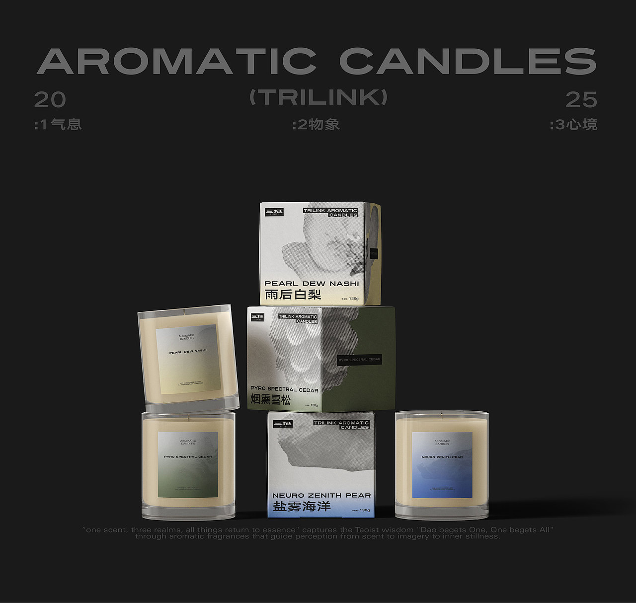 三栖TRILINK | 蜡烛香薰品牌设计