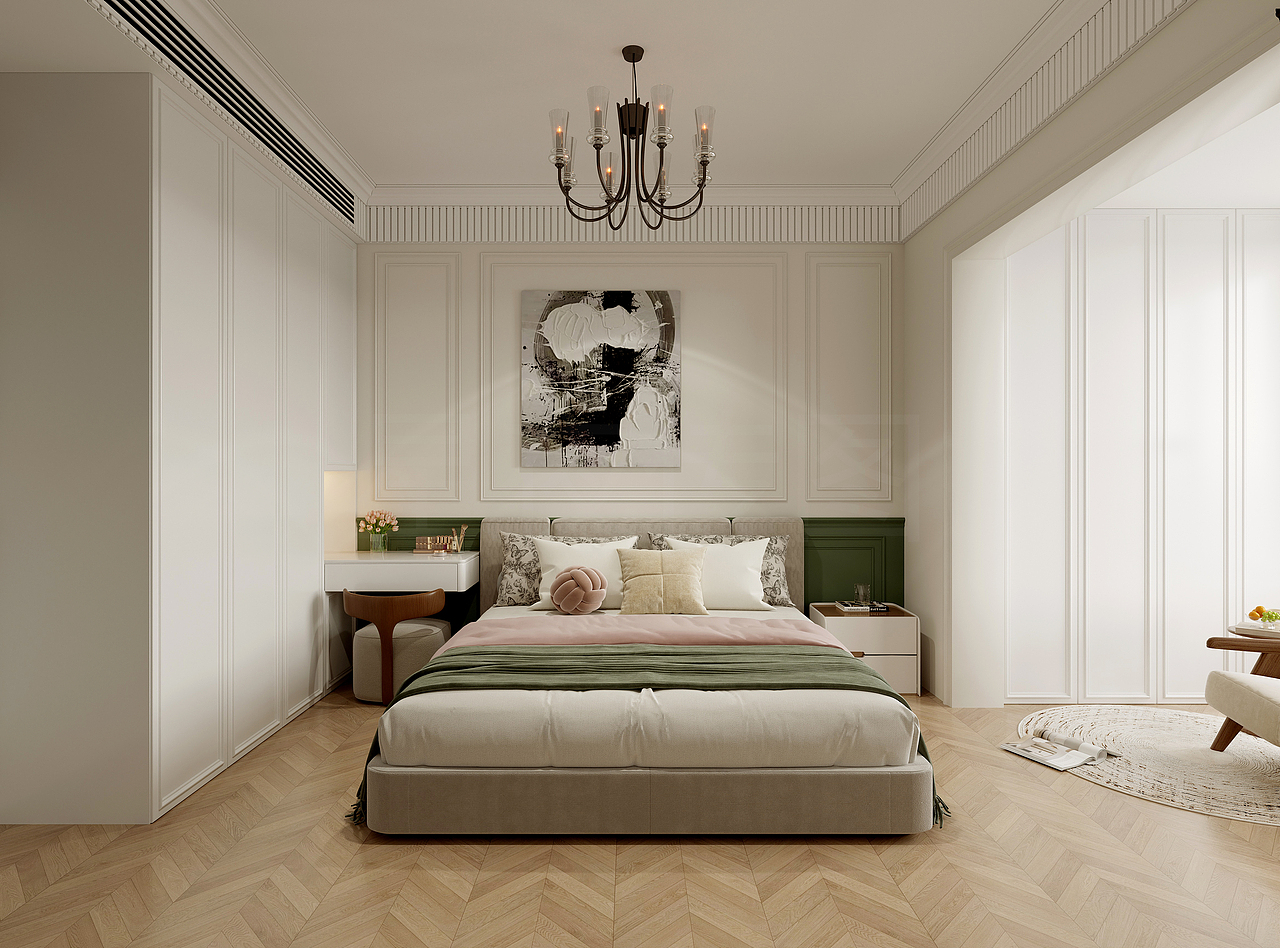 简约美式效果图