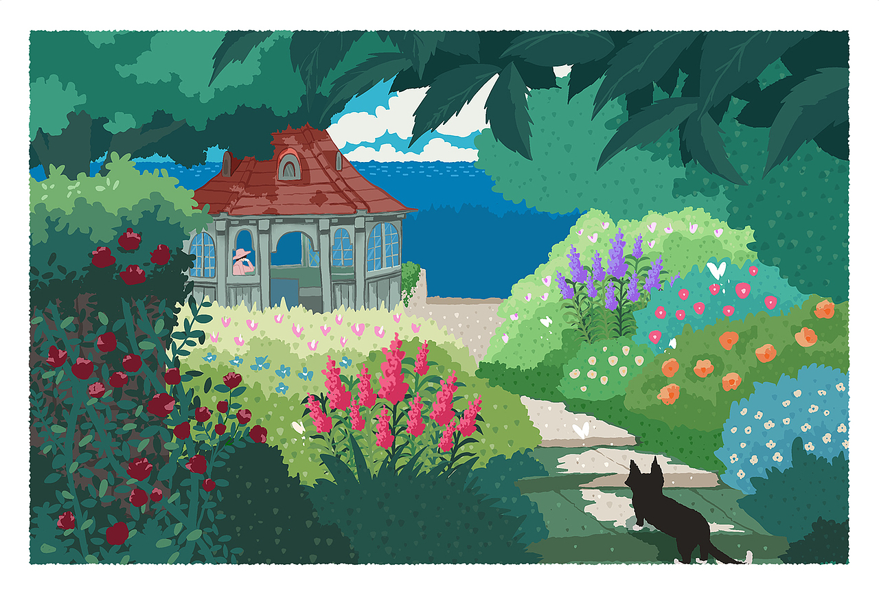 当我误入了宫崎骏的花园3（图ZMzg4MjQ1NDg0） - 创作习作 - 站酷设计师大圆要努力变强原创素材 - 站酷ZCOOL