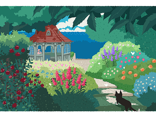 当我误入了宫崎骏的花园3（个人主页-ZNzE2NjU2MTY=） - 创作习作 - 站酷设计师大圆要努力变强原创素材 - 站酷ZCOOL