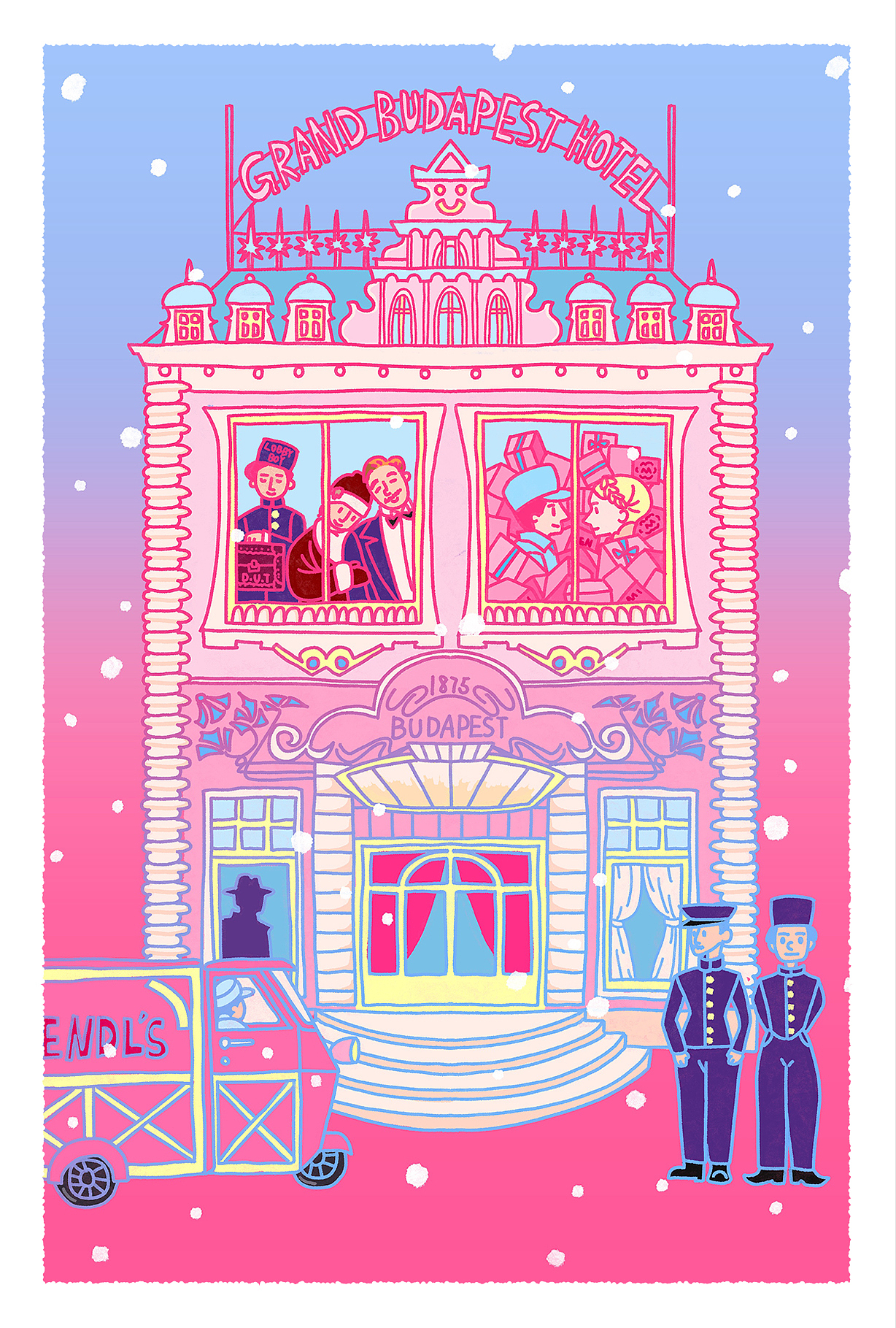 布达佩斯大饭店（图ZMzg4MjQ1ODg4） - 创作习作 - 站酷设计师大圆要努力变强原创素材 - 站酷ZCOOL