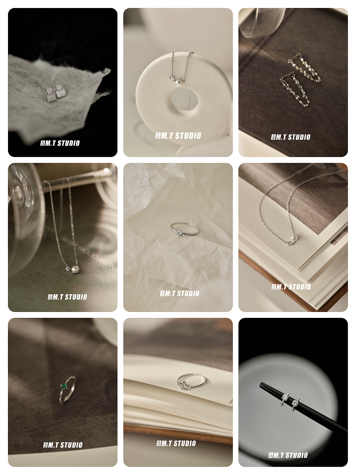 创意氛围感饰品拍摄丨耳钉丨戒指丨项链丨义乌摄影丨