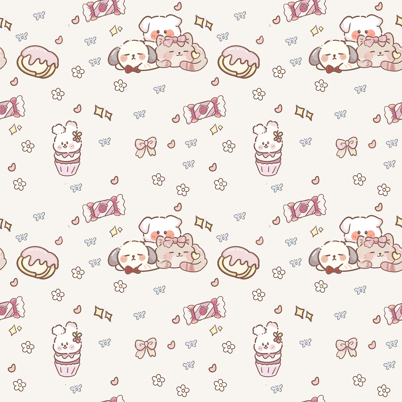 四方连续图（家纺设计）（图ZMzg4MjYzMDg4） - 图案 - 站酷设计师碳水化合物vv原创素材 - 站酷ZCOOL