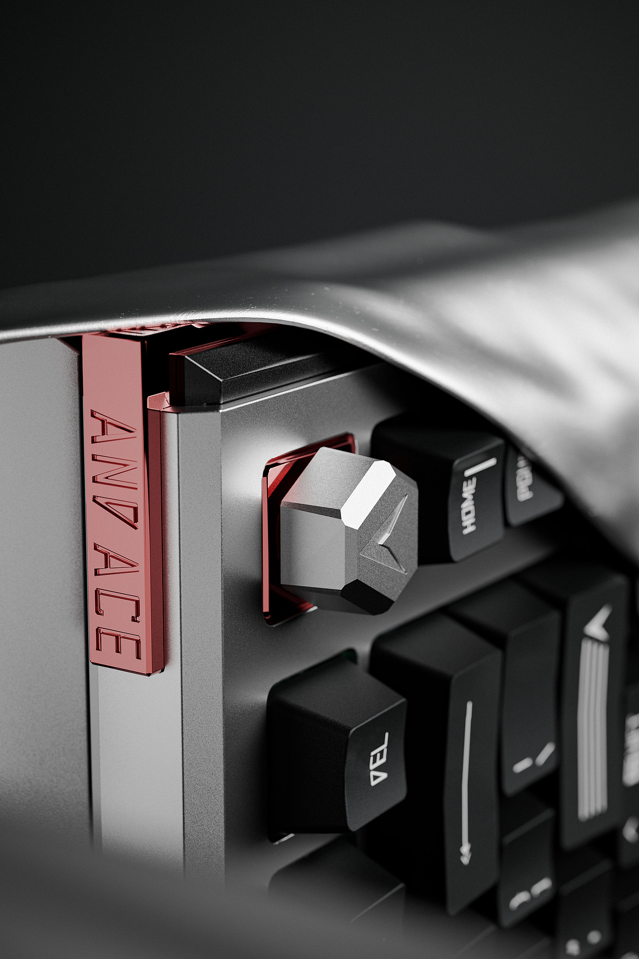 磁轴键盘 醉鹿A75 Ultra 主视觉图渲染