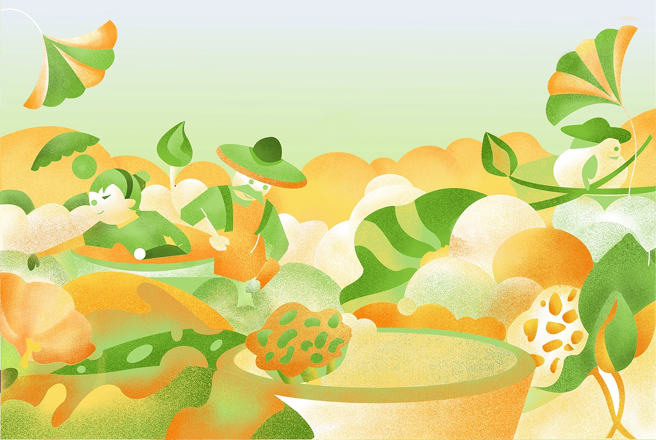 非遗特色项目插画