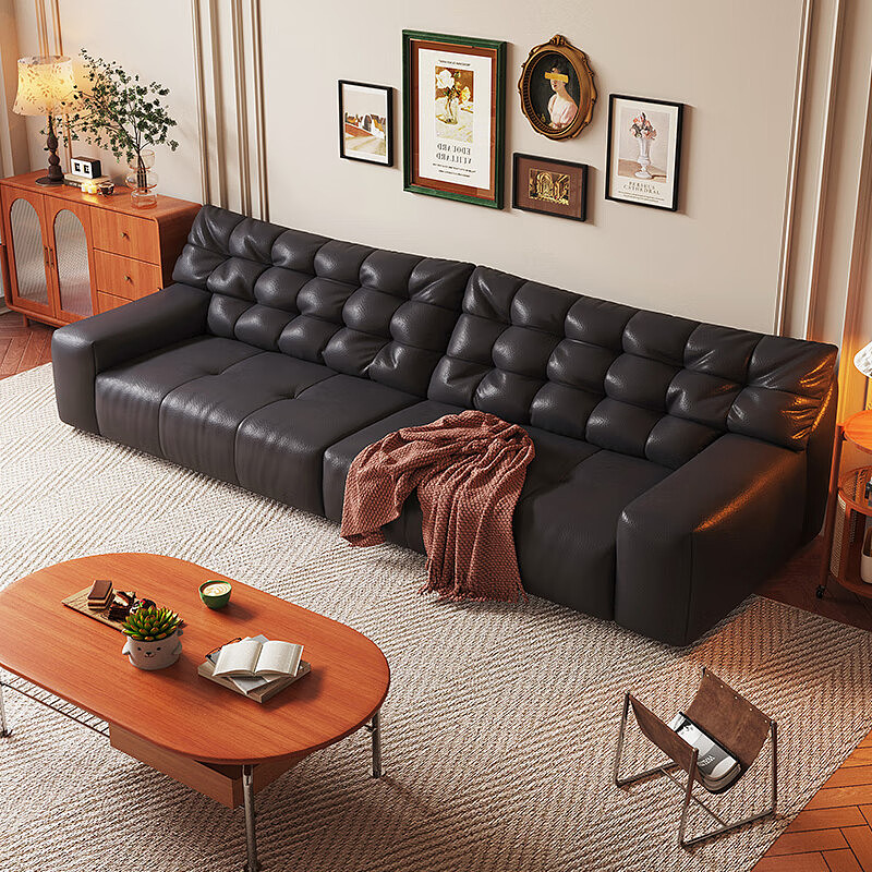 小黑熊皮艺沙发