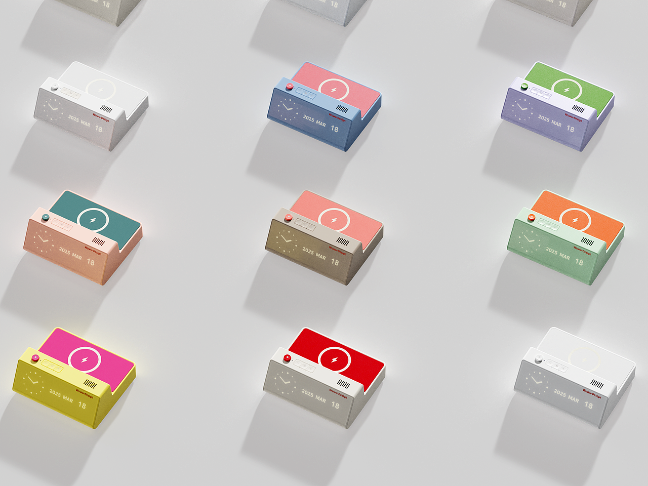 Desk Clock - 极简有趣的桌面时钟（图ZMzg4MjgxODY4） - 电子产品 - 站酷设计师物物设计Charie原创素材 - 站酷ZCOOL