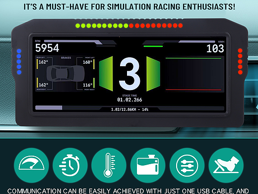 亚马逊主图A+模拟赛车仪表盘