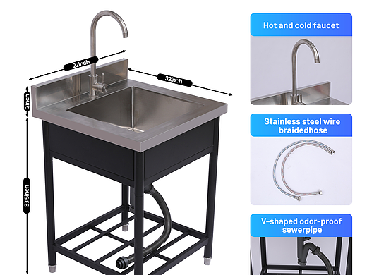 亚马逊主图A+水槽