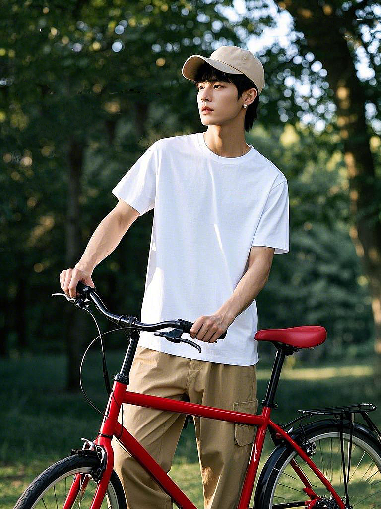 成年男性短袖主图模特素材