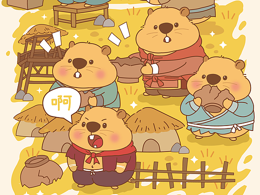 原创插画作品《别吃了》