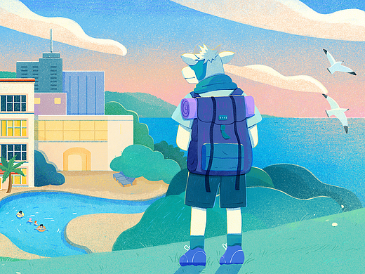 Travelscowt度假俱乐部插画