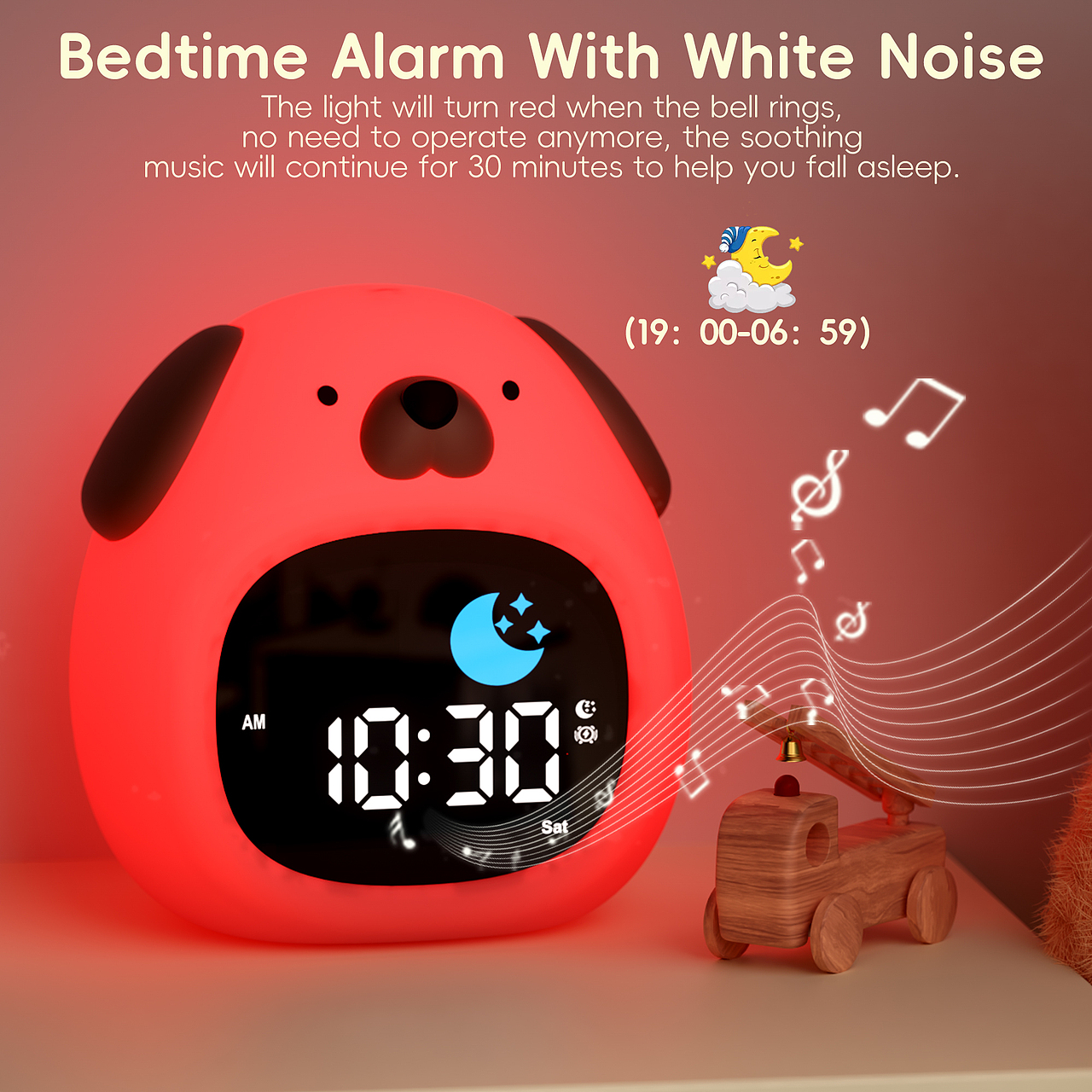 亚马逊主图A+ I 儿童闹钟蛋 狗 猫 云朵 系列