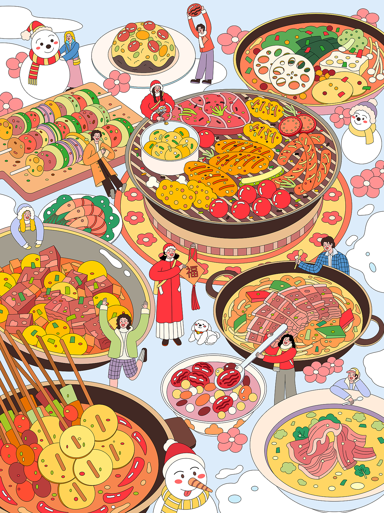 今天吃什么季节？（图ZMzg4Mjg5OTA4） - 商业插画 - 站酷设计师航洀hangzhou原创素材 - 站酷ZCOOL