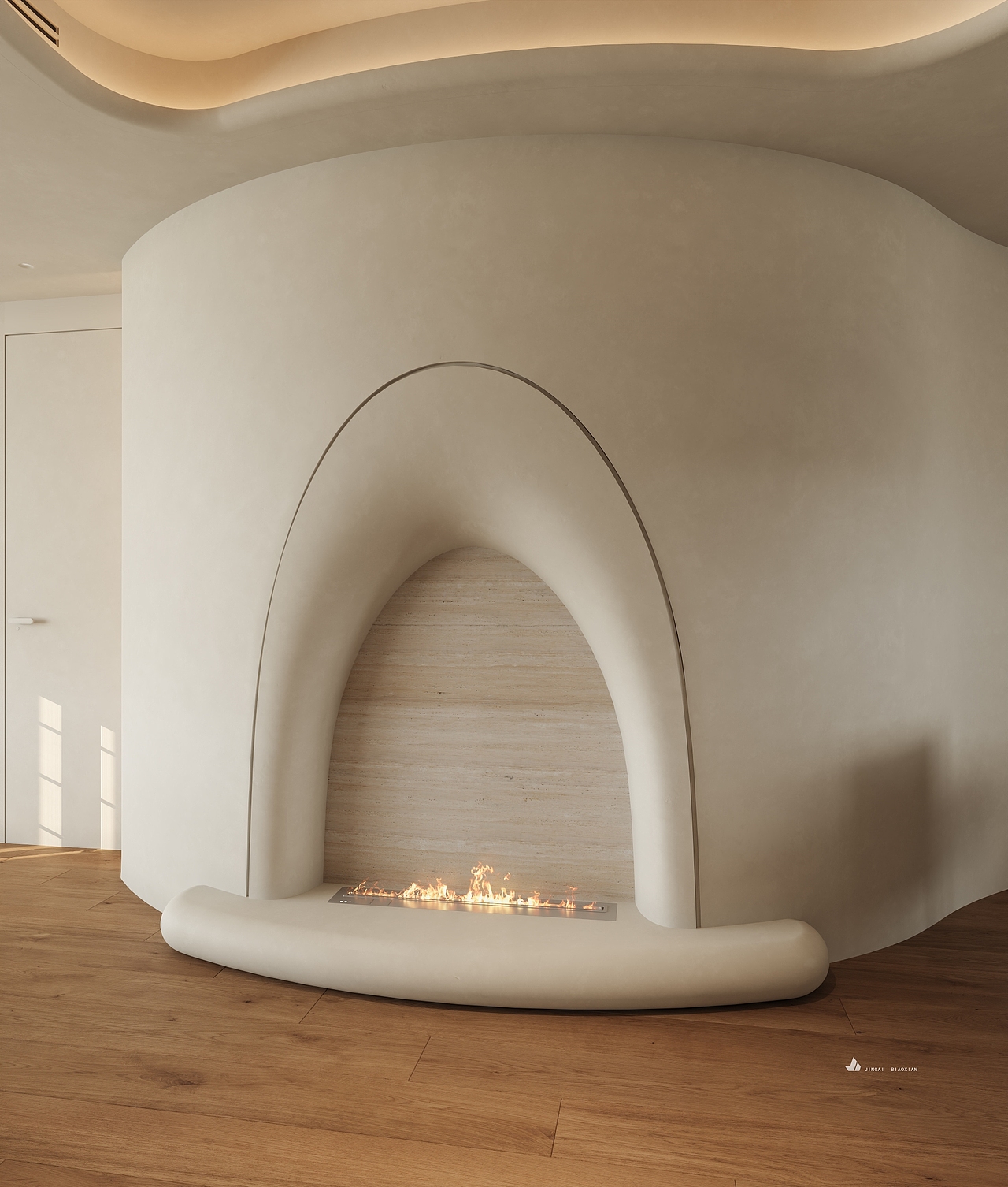 现代奶油风（图ZMzg4MjkxNTEy） - 家装设计 - 站酷设计师金该效果图官方账原创素材 - 站酷ZCOOL