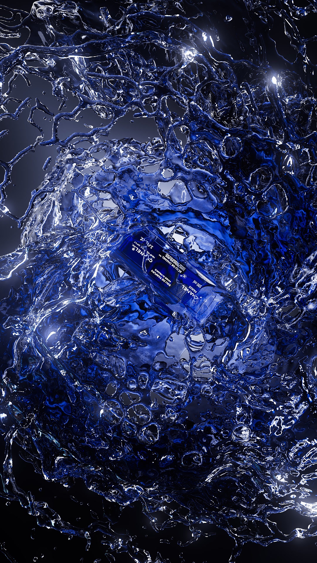 BLEU DE CHANEL 香水动态——小规模流体模拟（图ZMzg4MjkzOTQ4） - 产品 - 站酷设计师AKKs_Design原创素材 - 站酷ZCOOL