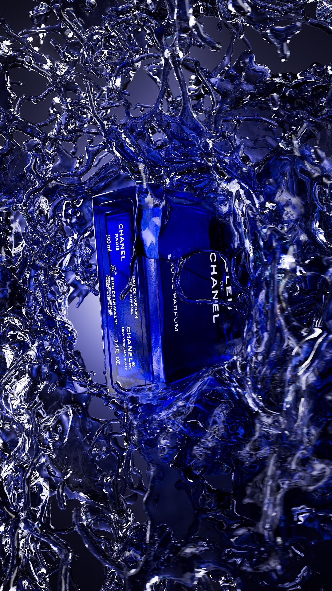 BLEU DE CHANEL 香水动态——小规模流体模拟（图ZMzg4MjkzOTUy） - 产品 - 站酷设计师AKKs_Design原创素材 - 站酷ZCOOL