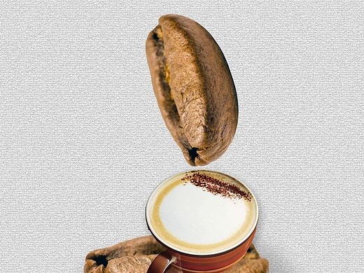 「极简风」咖啡品牌促销海报设计 | 电商饮品海报