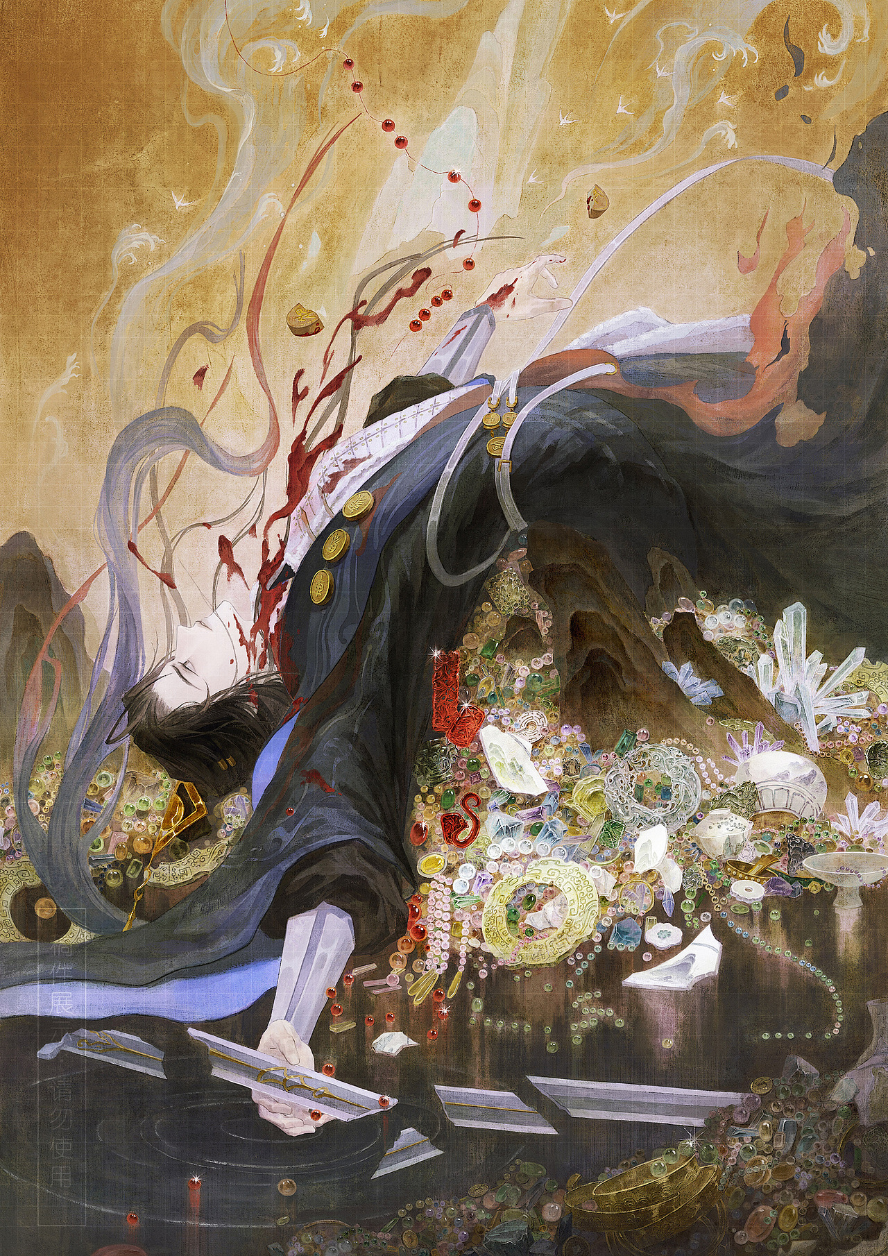 玉山倾（图ZMzg4MzAwMDI0） - 艺术插画 - 站酷设计师芝麻_汤圆_原创素材 - 站酷ZCOOL