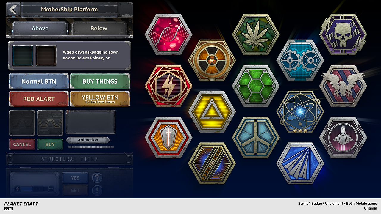 各风格SLG的UI及一些古早练习