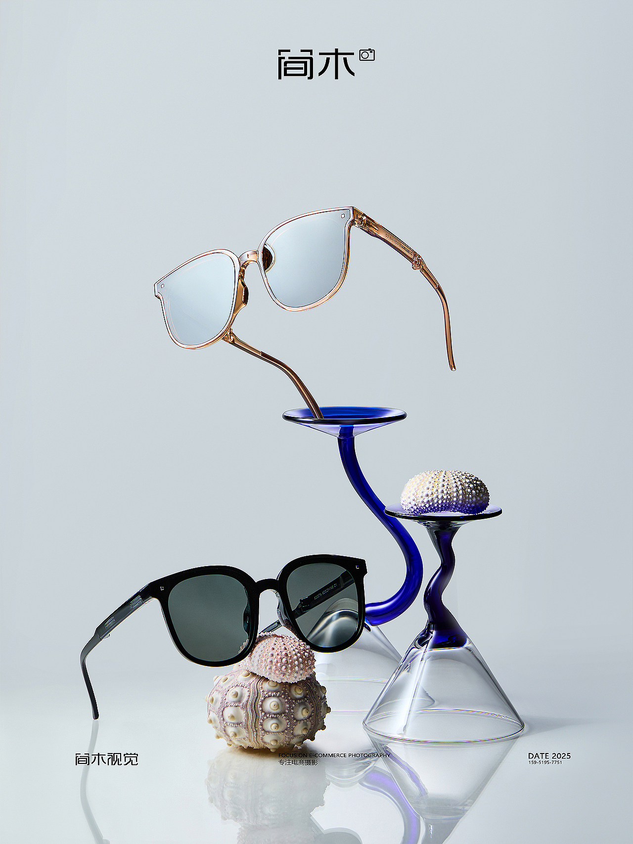 墨镜摄影丨小野和子×简木视觉 太阳镜眼镜创意拍摄