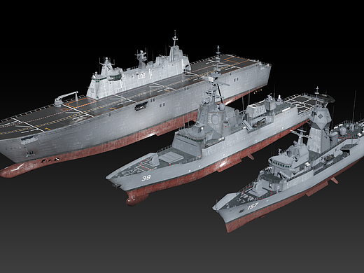 【blender建模】皇家澳大利亚海军合集