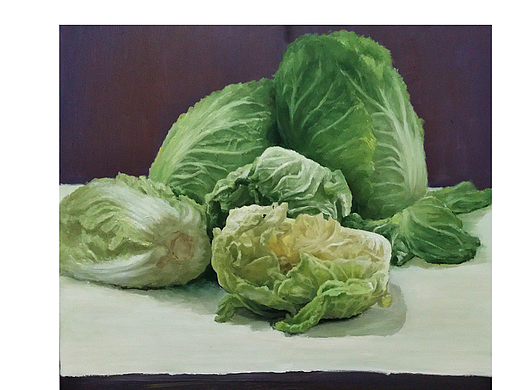 第一次接触油画 【一堆白菜】