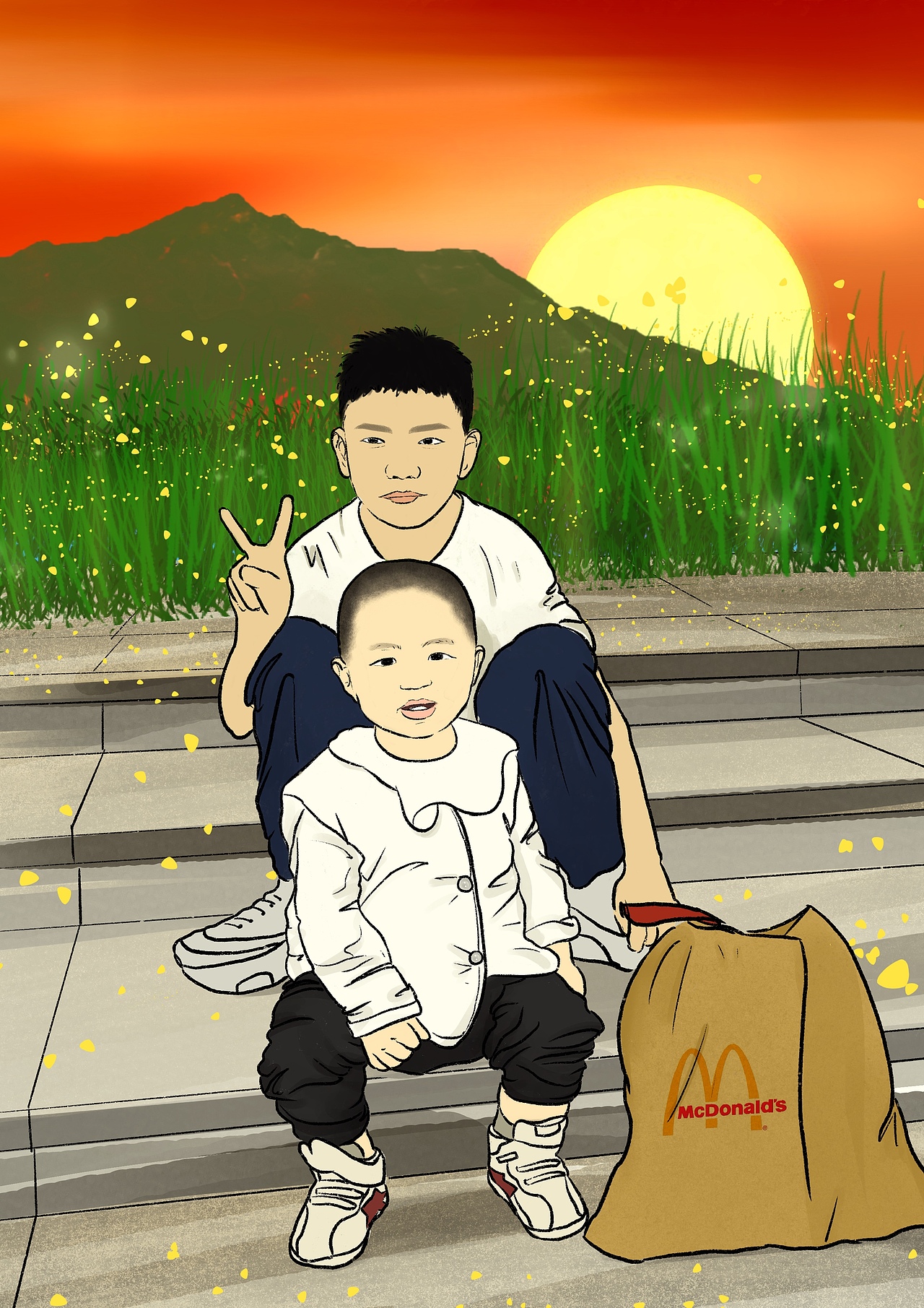 浅画身边一些小盆友（图ZMzg4MzUwNTg0） - 创作习作 - 站酷设计师猫鼻鼻原创素材 - 站酷ZCOOL