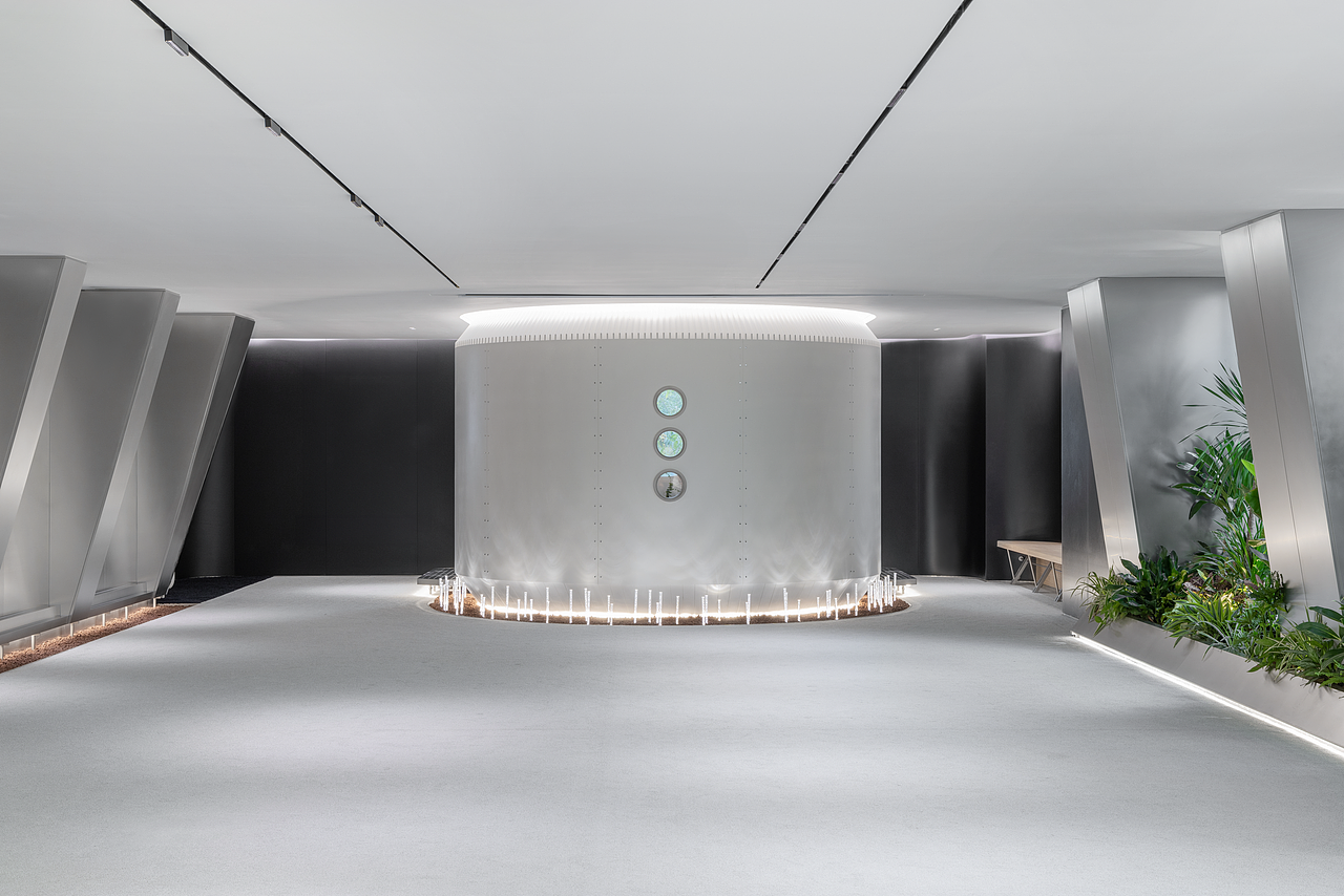 坪彗全球办公总部,"科技禅"定义超现实展厅