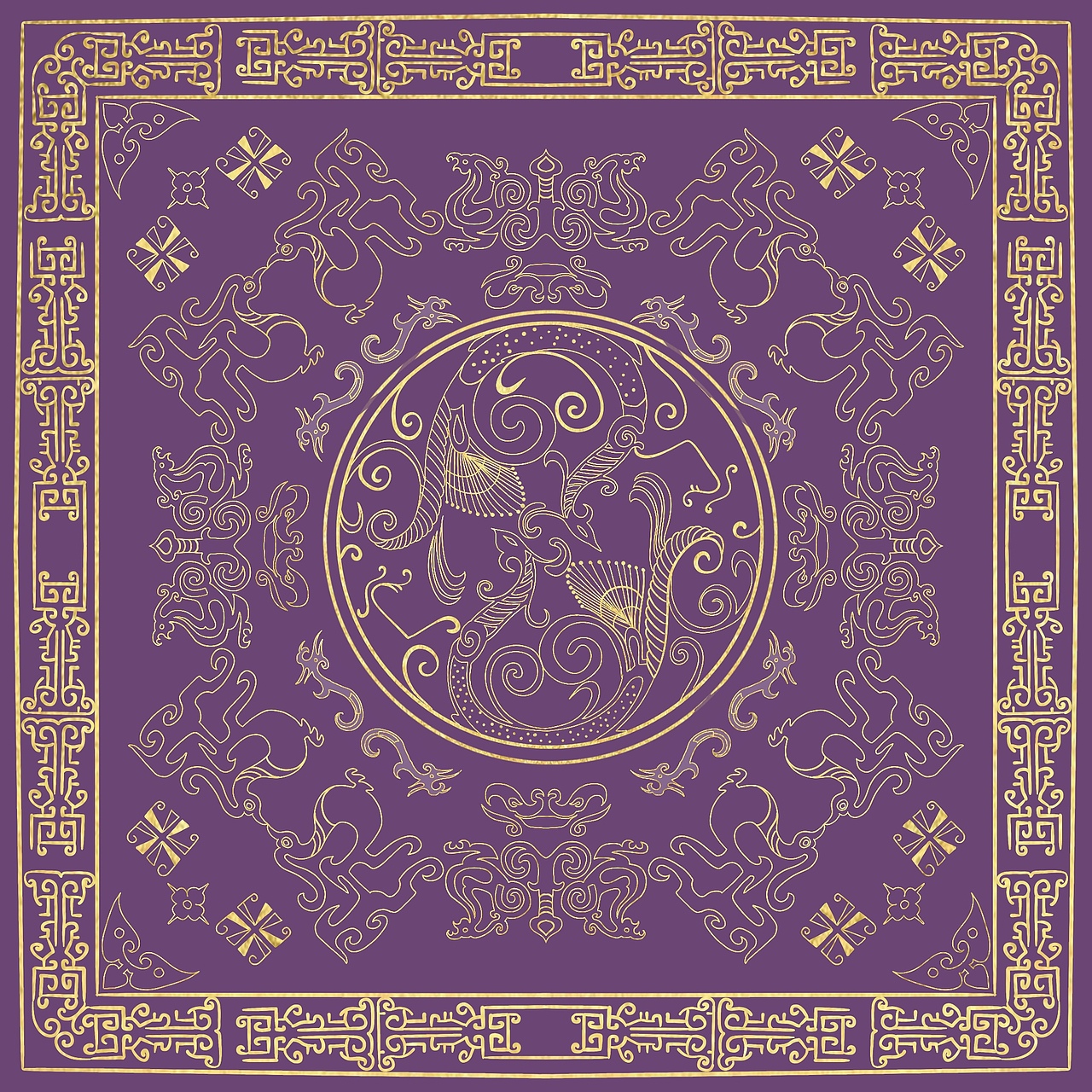 楚国漆器纹样创新设计