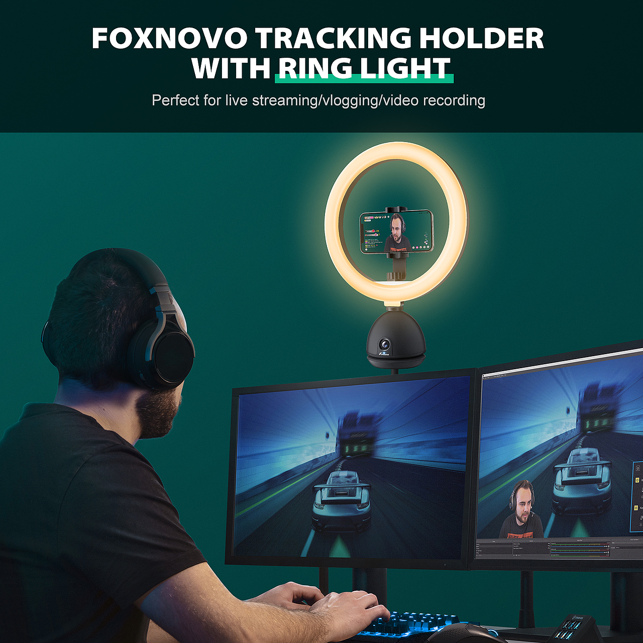 直播补光灯产品主图（图ZMzg4MzY0ODQw） - 其他平面 - 站酷设计师快乐牛油果原创素材 - 站酷ZCOOL