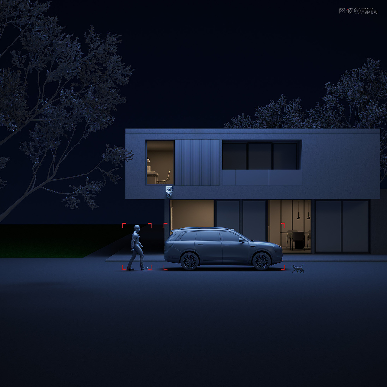 华为摄像头商业渲染