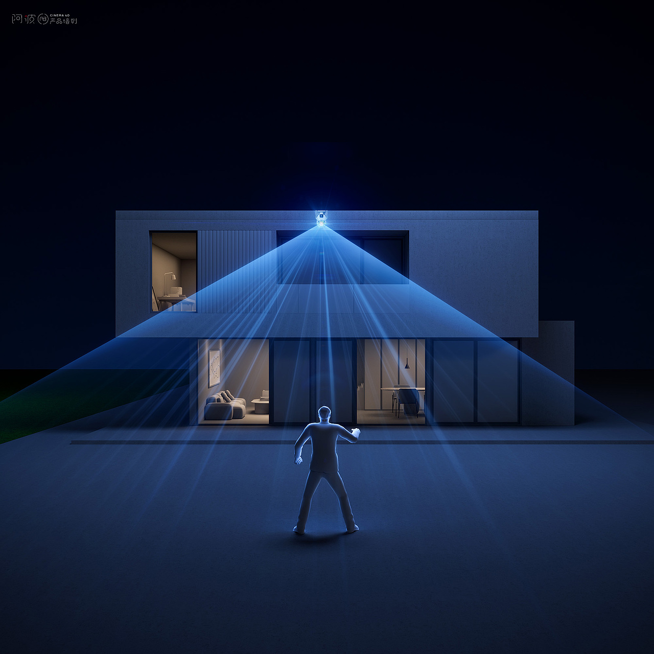 华为摄像头商业渲染