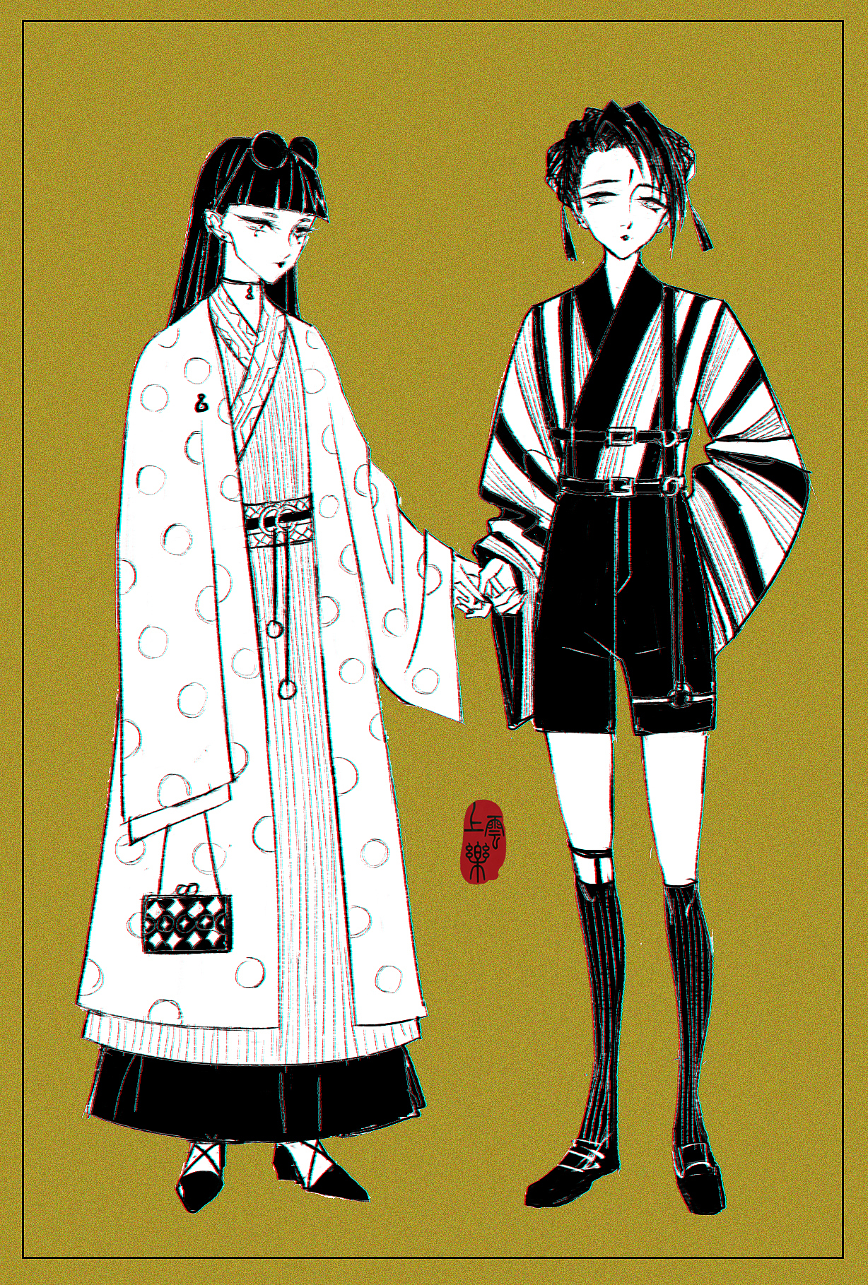 一些汉服插画