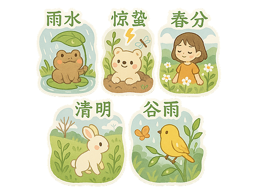 四季之歌·萌芽之境 ——24节气春季贴纸征集 【活动】