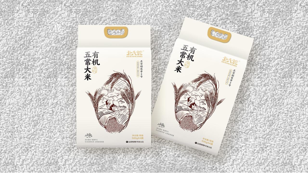 JINGY STUDIO✖北大荒|粮油农产品类五常大米包装设计
