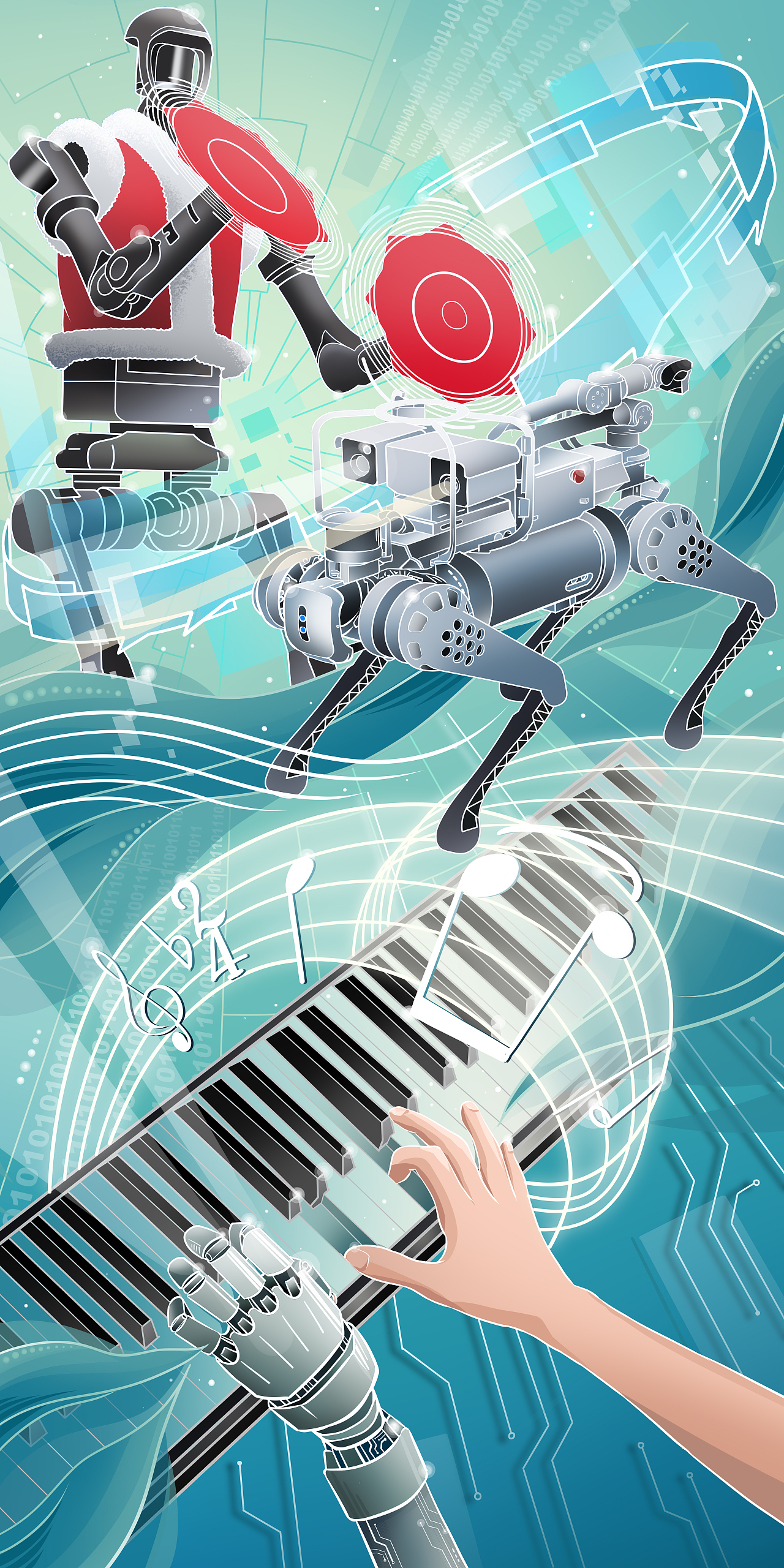 新質(zhì)生產(chǎn)力（圖ZMzg4NDA1MjMy） - 海報(bào) - 站酷設(shè)計(jì)師長波維奇原創(chuàng)素材 - 站酷ZCOOL