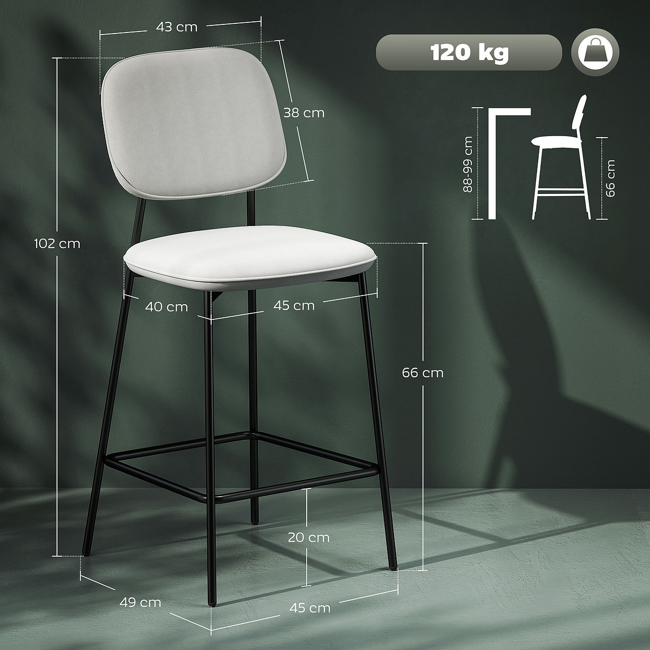 亚马逊丨跨境电商丨吧椅丨橱窗图