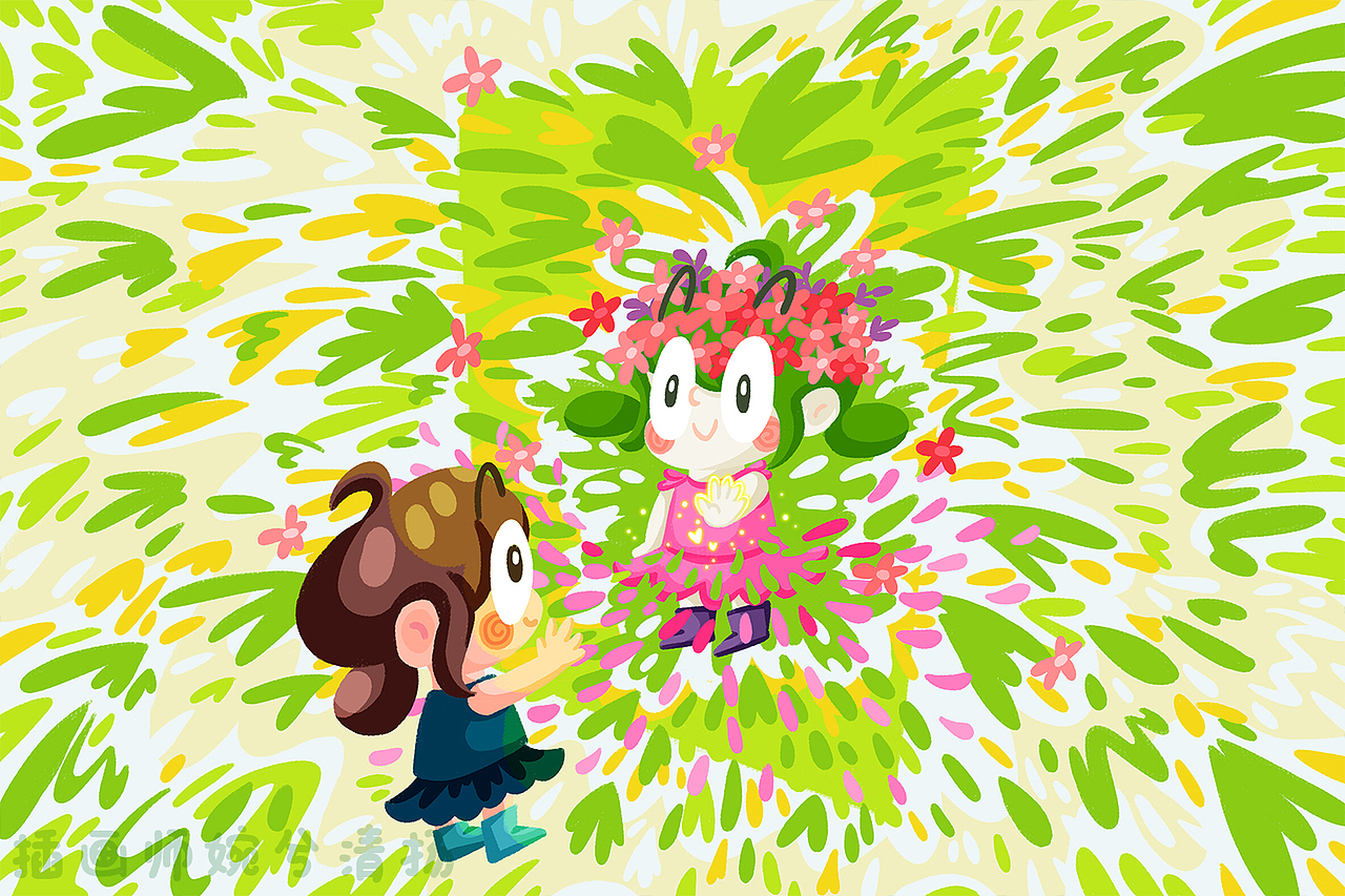 夏日幻想（图ZMzg4NDI2NDc2） - 商业插画 - 站酷设计师婉兮清扬wxqy原创素材 - 站酷ZCOOL