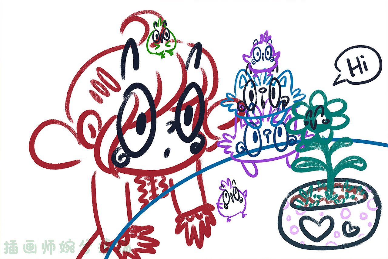 夏日幻想（图ZMzg4NDI2NDgw） - 商业插画 - 站酷设计师婉兮清扬wxqy原创素材 - 站酷ZCOOL