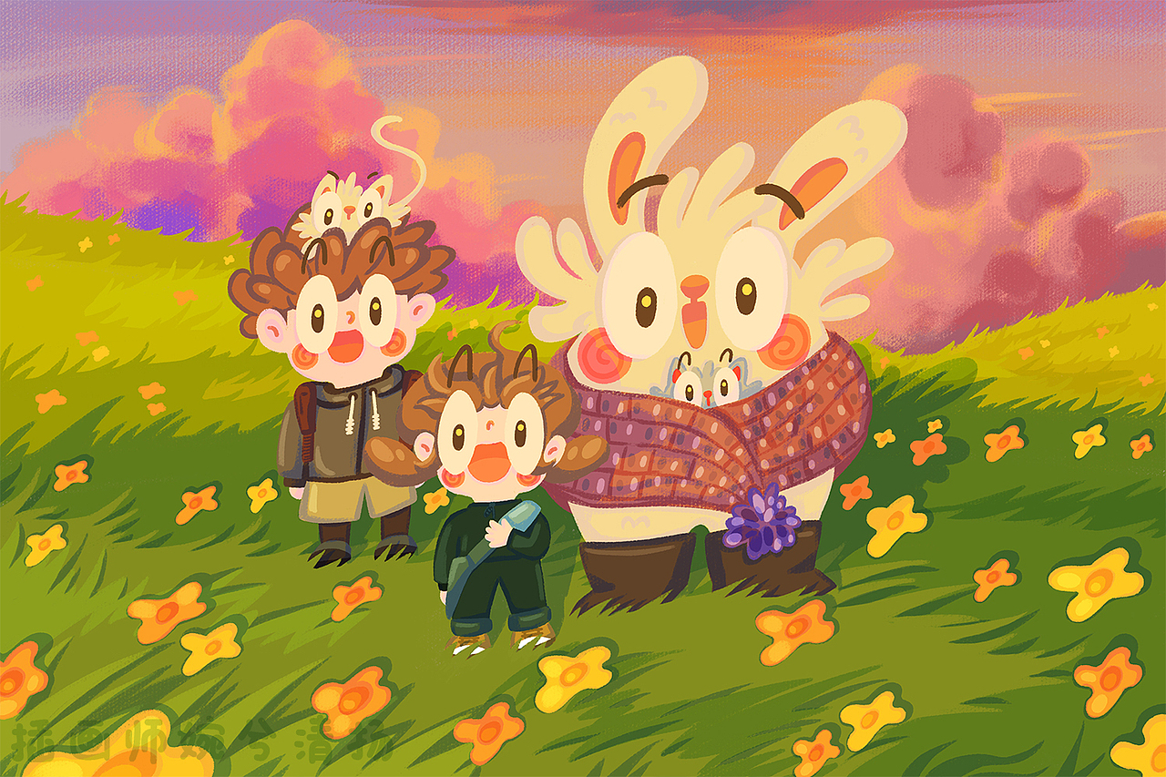 夏日幻想（图ZMzg4NDI2Njg0） - 商业插画 - 站酷设计师婉兮清扬wxqy原创素材 - 站酷ZCOOL