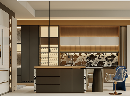 意式轻奢风住宅设计