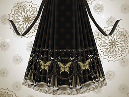 漢服設(shè)計(jì)手稿～傳統(tǒng)明制馬面裙