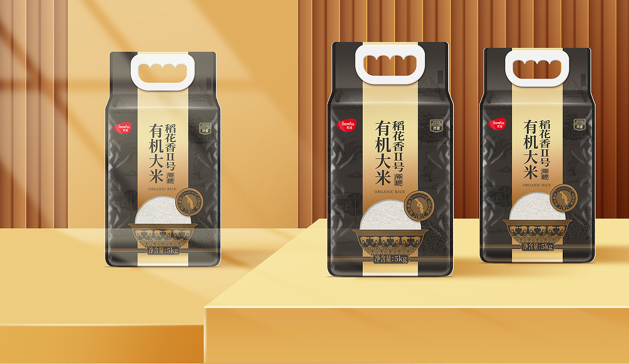 高端五常大米包装设计,热销大单品6年销冠,包装设计