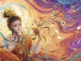 新国风插画-百鸟朝凤