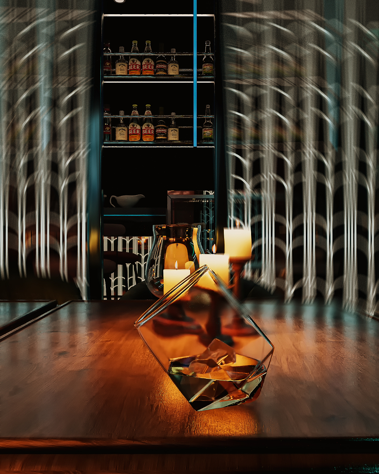 《酉时谜宴》剧本杀馆风格设计及效果图表现